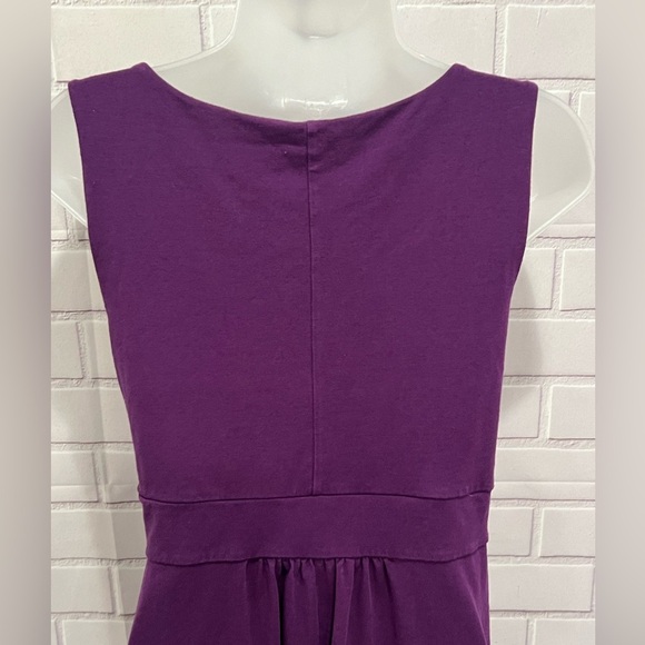 LANDS END purple v-neck long dress/size S - Picture 8 of 8
